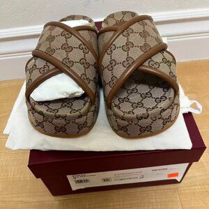 Gucci Women's GG Platform Slide Sandals